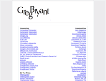 Tablet Screenshot of gregbryant.com